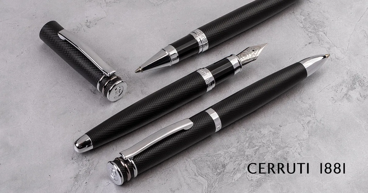 CERRUTI 1881 NSW2985A-Rollerball pen Austin Diamond Black