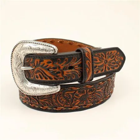 CLA1031667-44 Belt  Ariat Men's Tooled Leather Flr