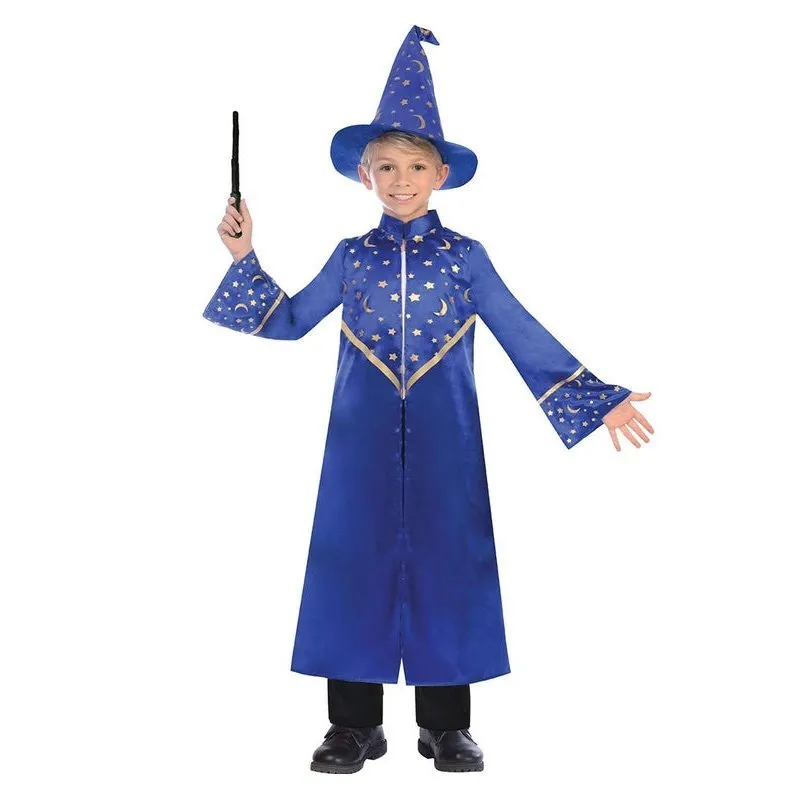 Classic Blue Wizard Boys Costume