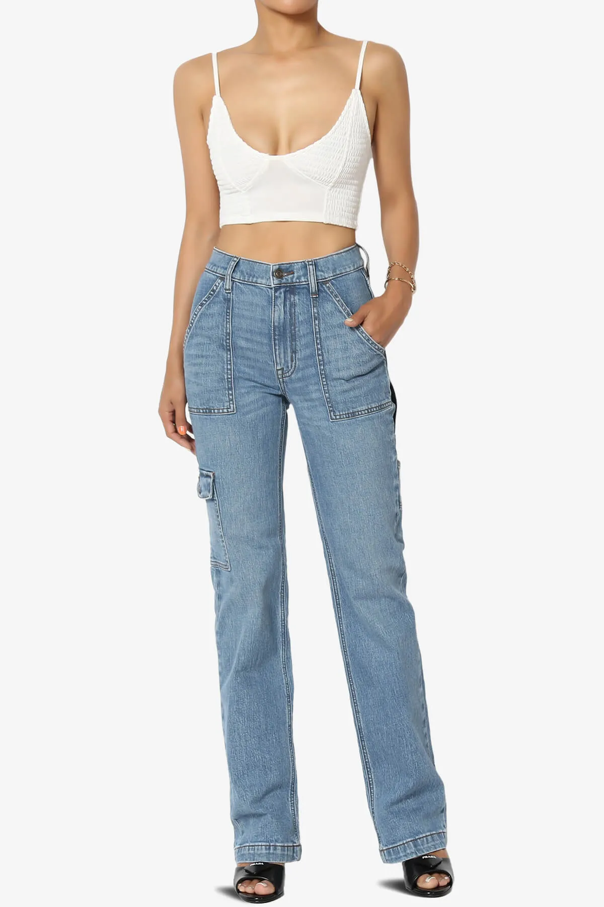 Codi High Waist Cargo Dad Jeans