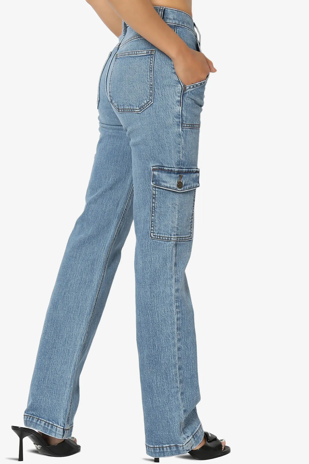 Codi High Waist Cargo Dad Jeans