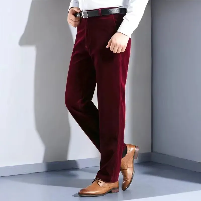 Corduroy pants loose joggers middle-aged men dad men's casual Trousers for men streetwear