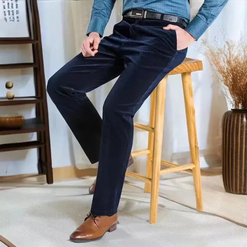 Corduroy pants loose joggers middle-aged men dad men's casual Trousers for men streetwear