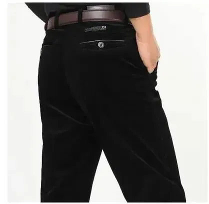 Corduroy pants loose joggers middle-aged men dad men's casual Trousers for men streetwear