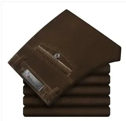 Corduroy pants loose joggers middle-aged men dad men's casual Trousers for men streetwear