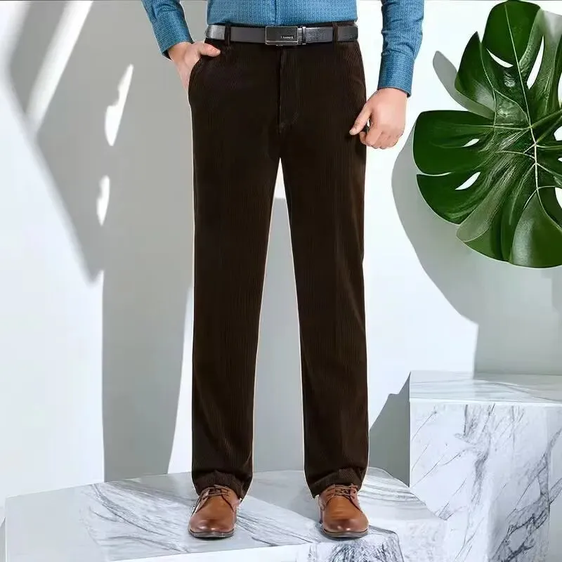 Corduroy pants loose joggers middle-aged men dad men's casual Trousers for men streetwear