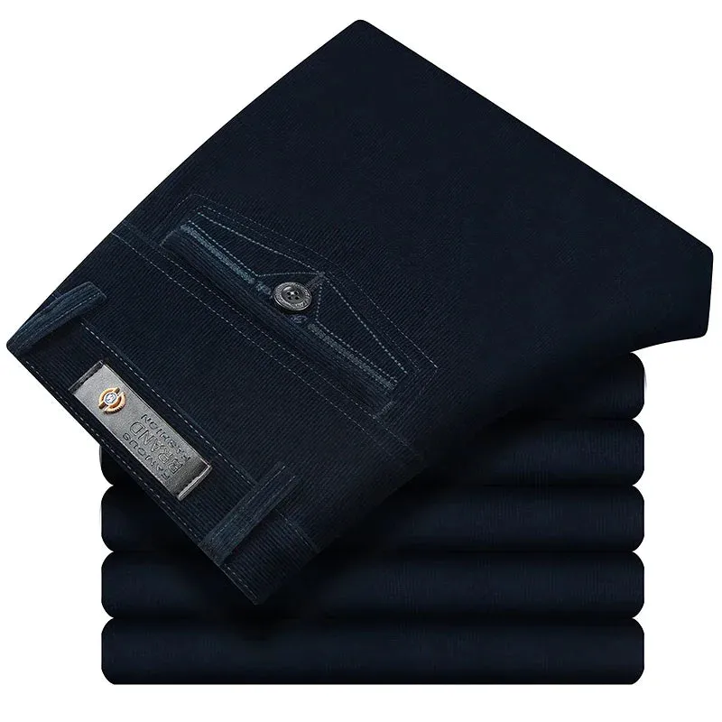 Corduroy pants loose joggers middle-aged men dad men's casual Trousers for men streetwear