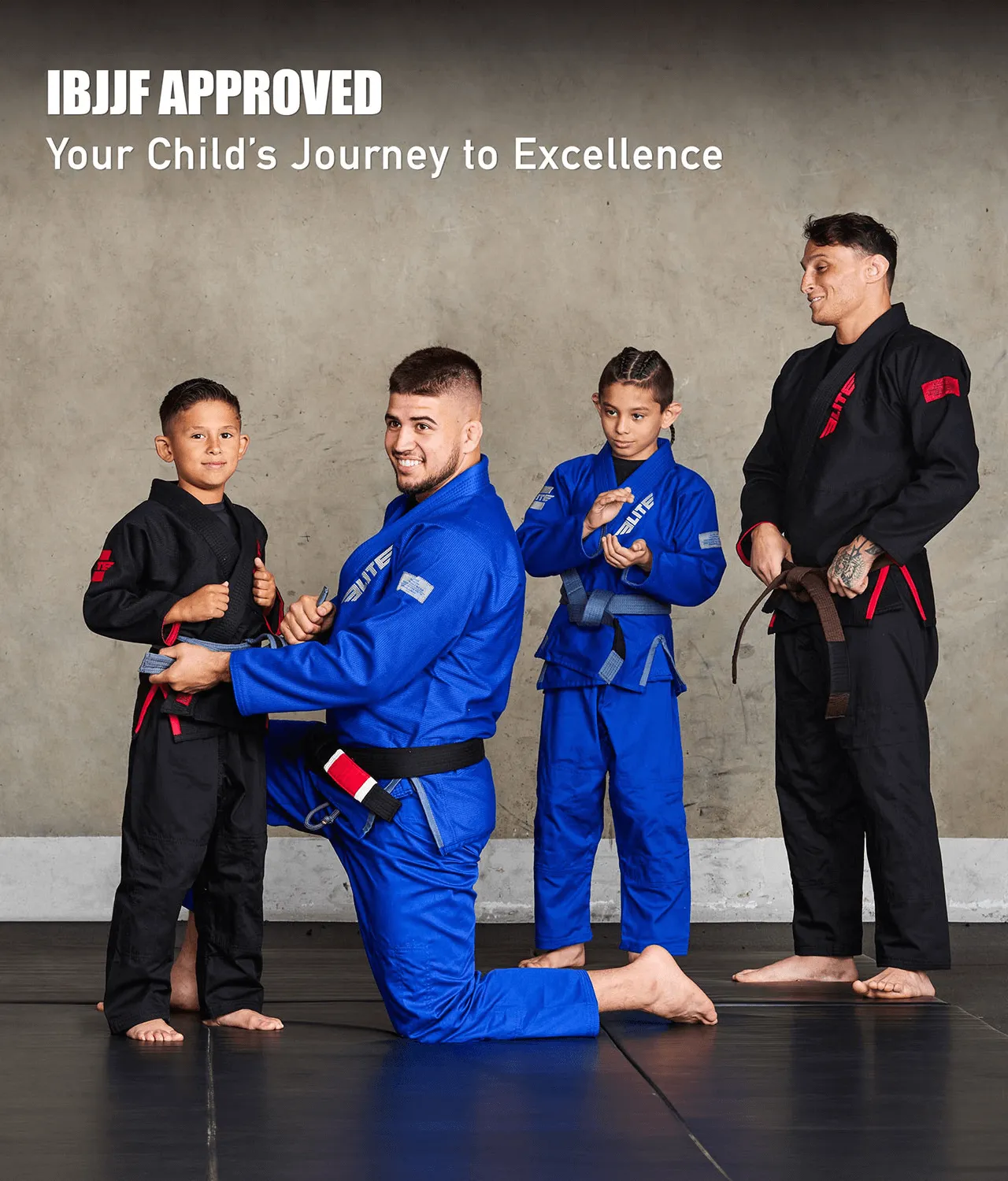 Core Black Brazilian Jiu Jitsu Kids BJJ Gi