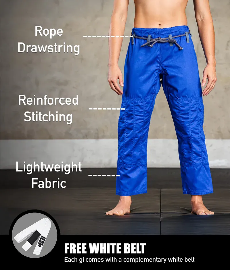 Core Blue Brazilian Jiu Jitsu Womens BJJ Gi