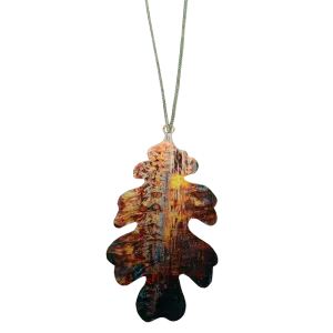 Crisp Autumn Oak Leaf Ornament #8107