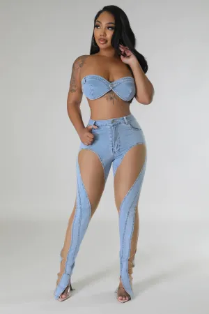 DENIM DIVA SET