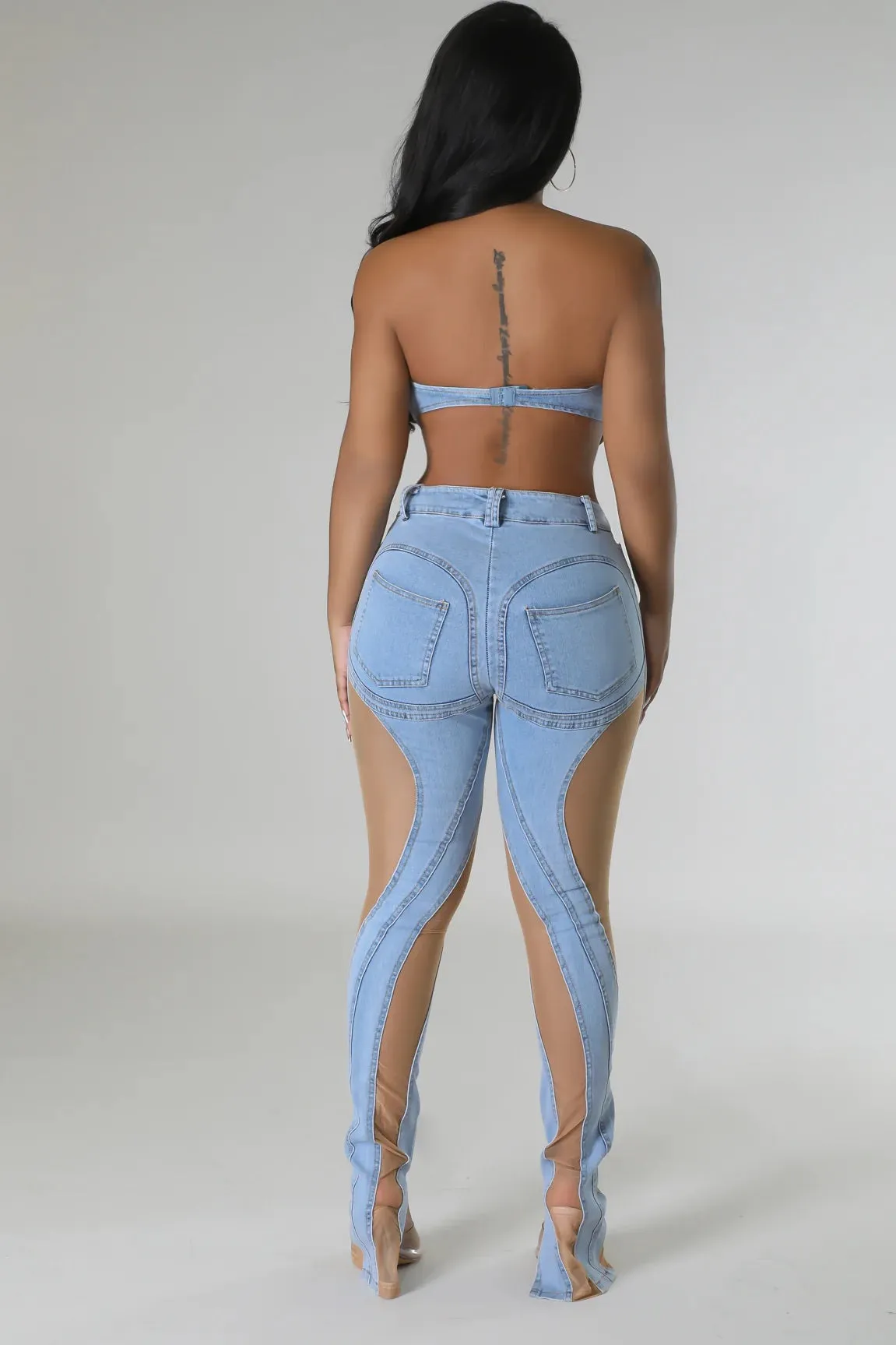 DENIM DIVA SET