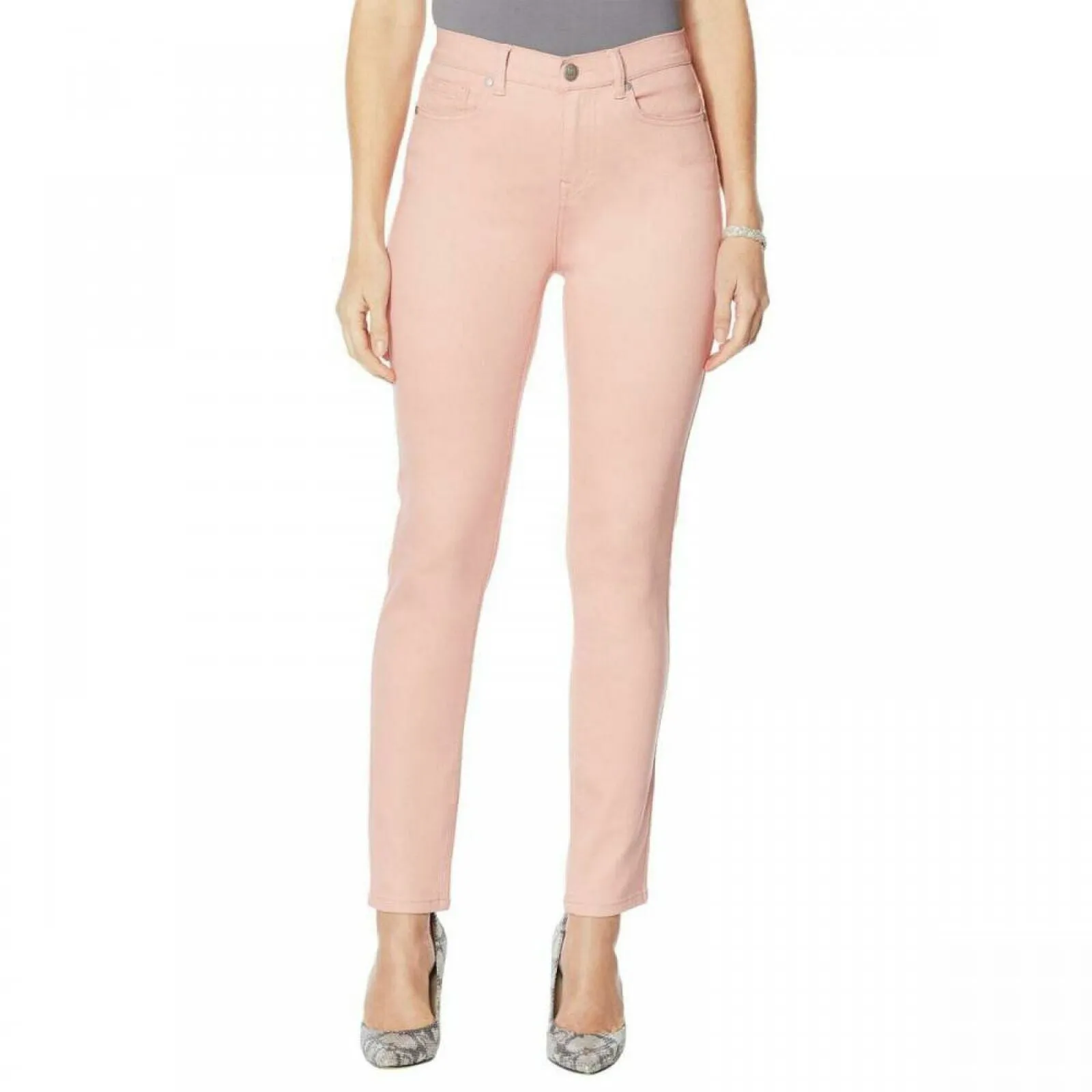 DG2 by Diane Gilman Women's Petite Fashion Color Skinny Jeans