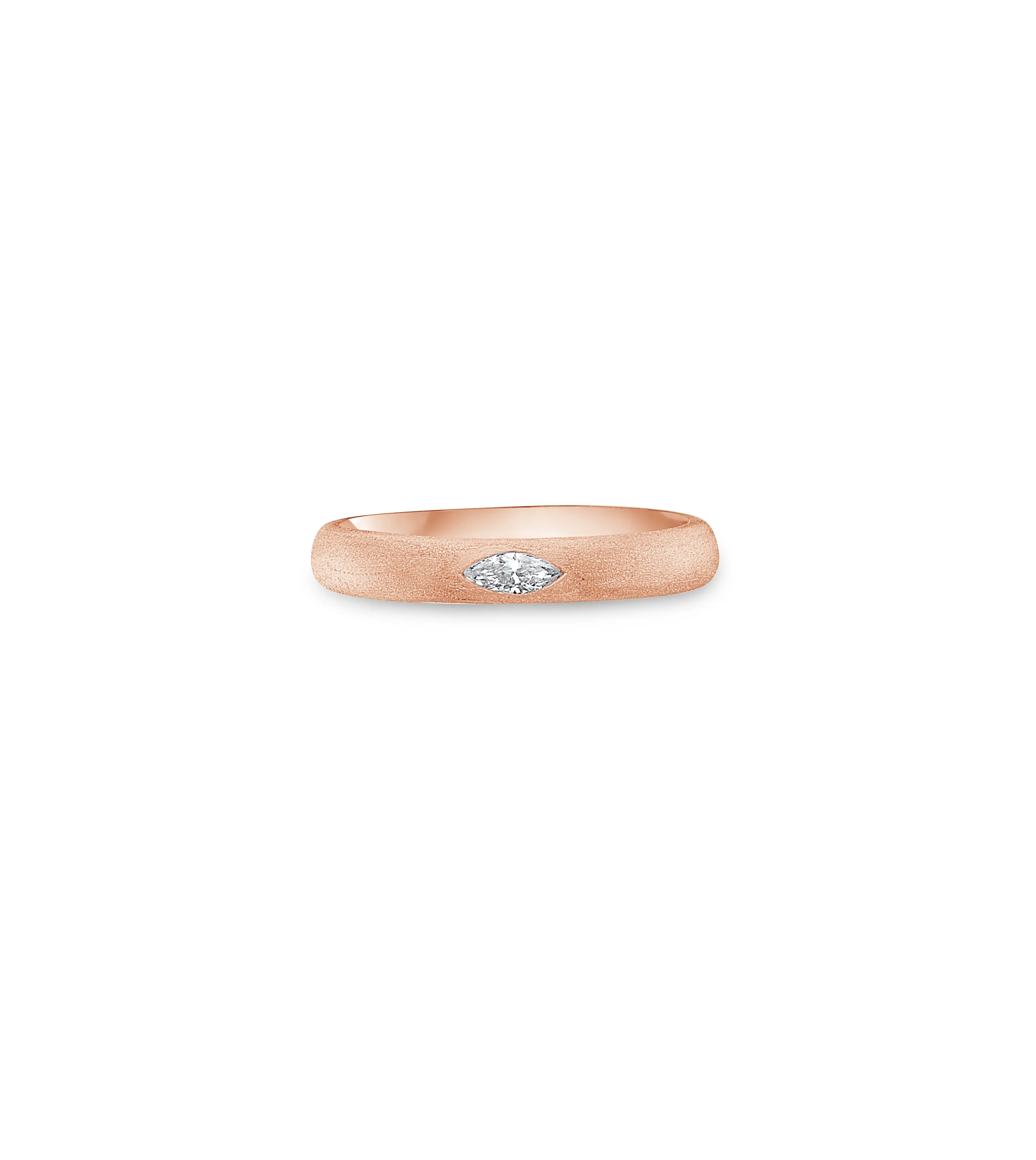 Diamond Marquise Flush Band