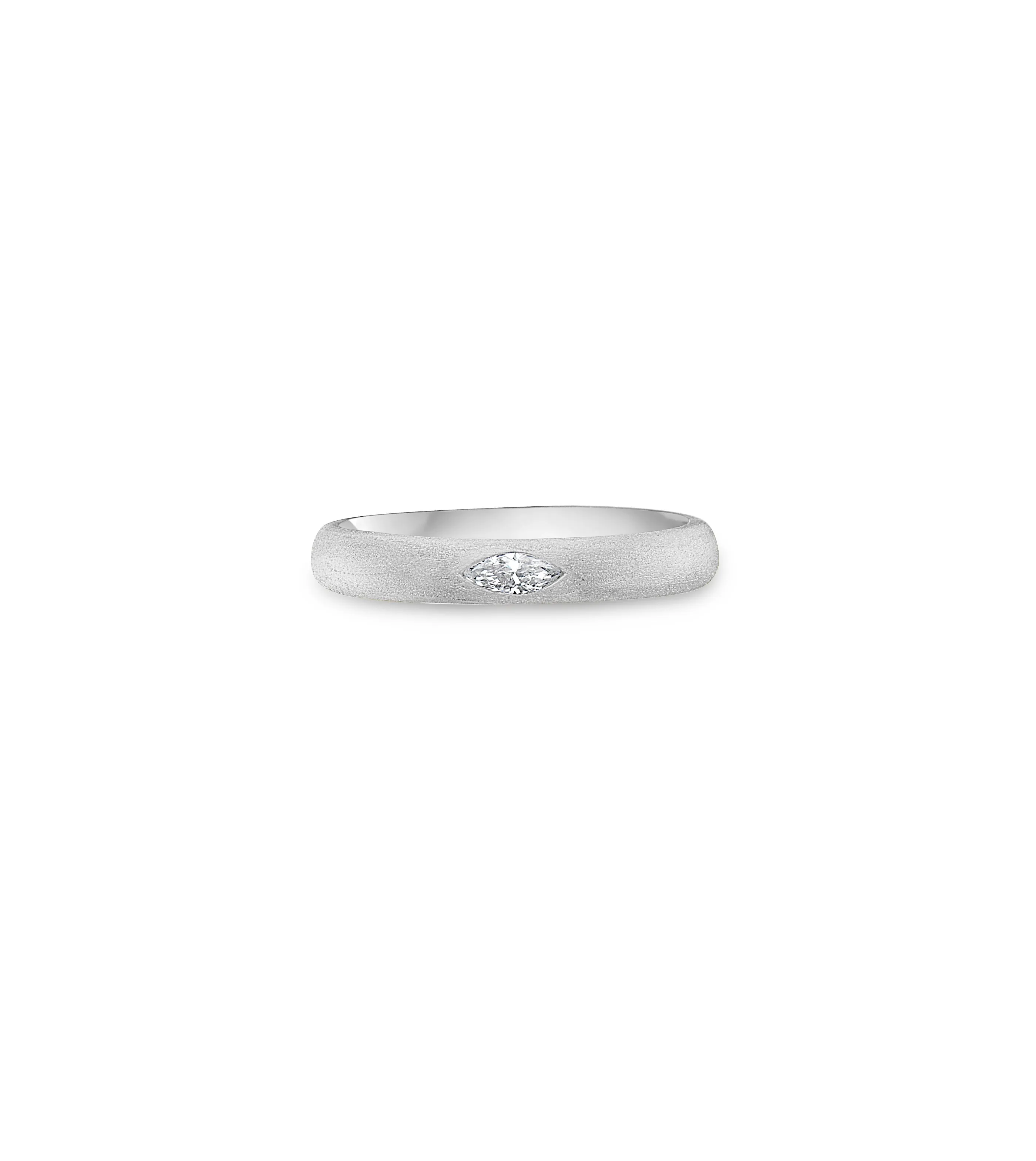 Diamond Marquise Flush Band