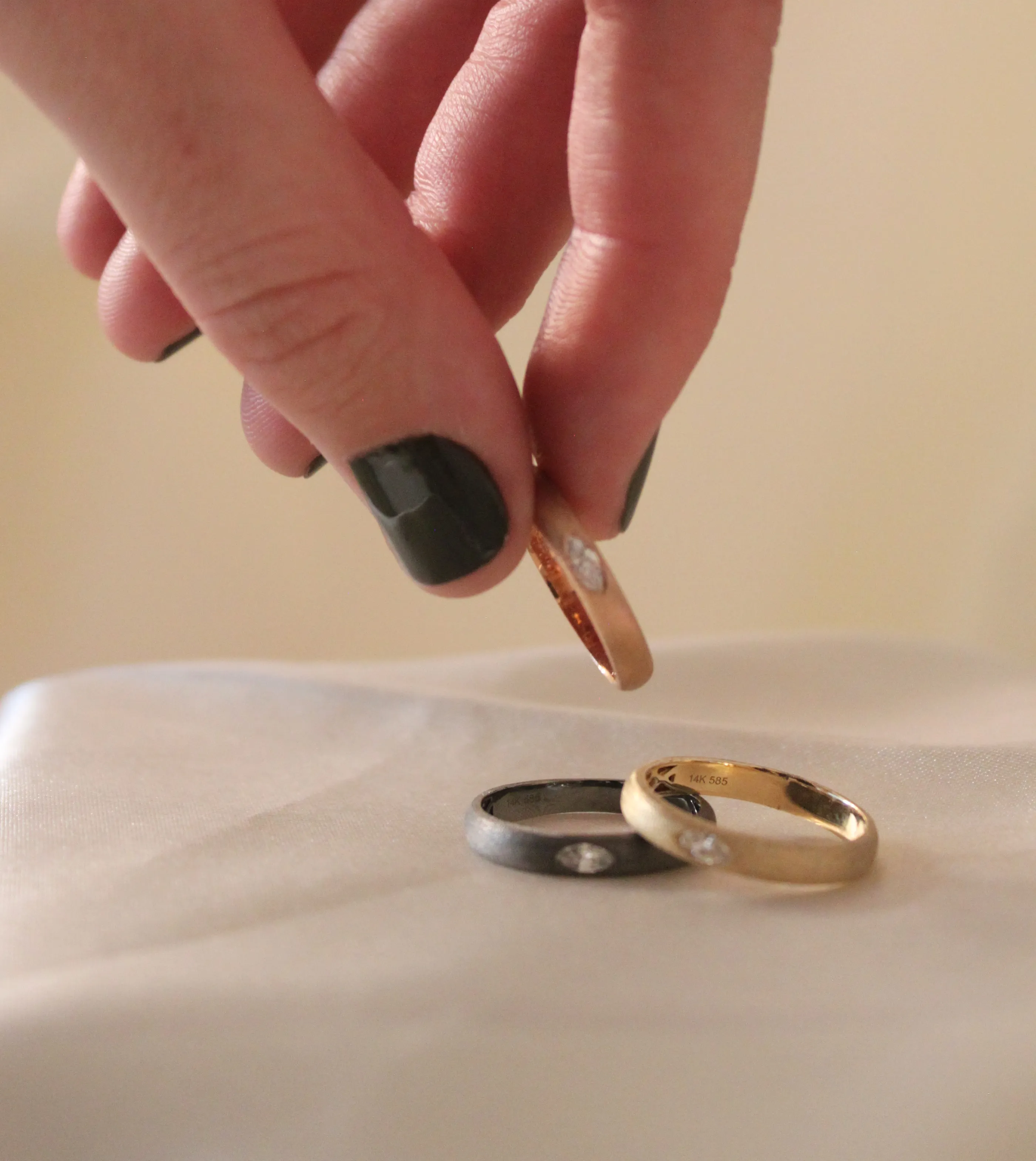 Diamond Marquise Flush Band