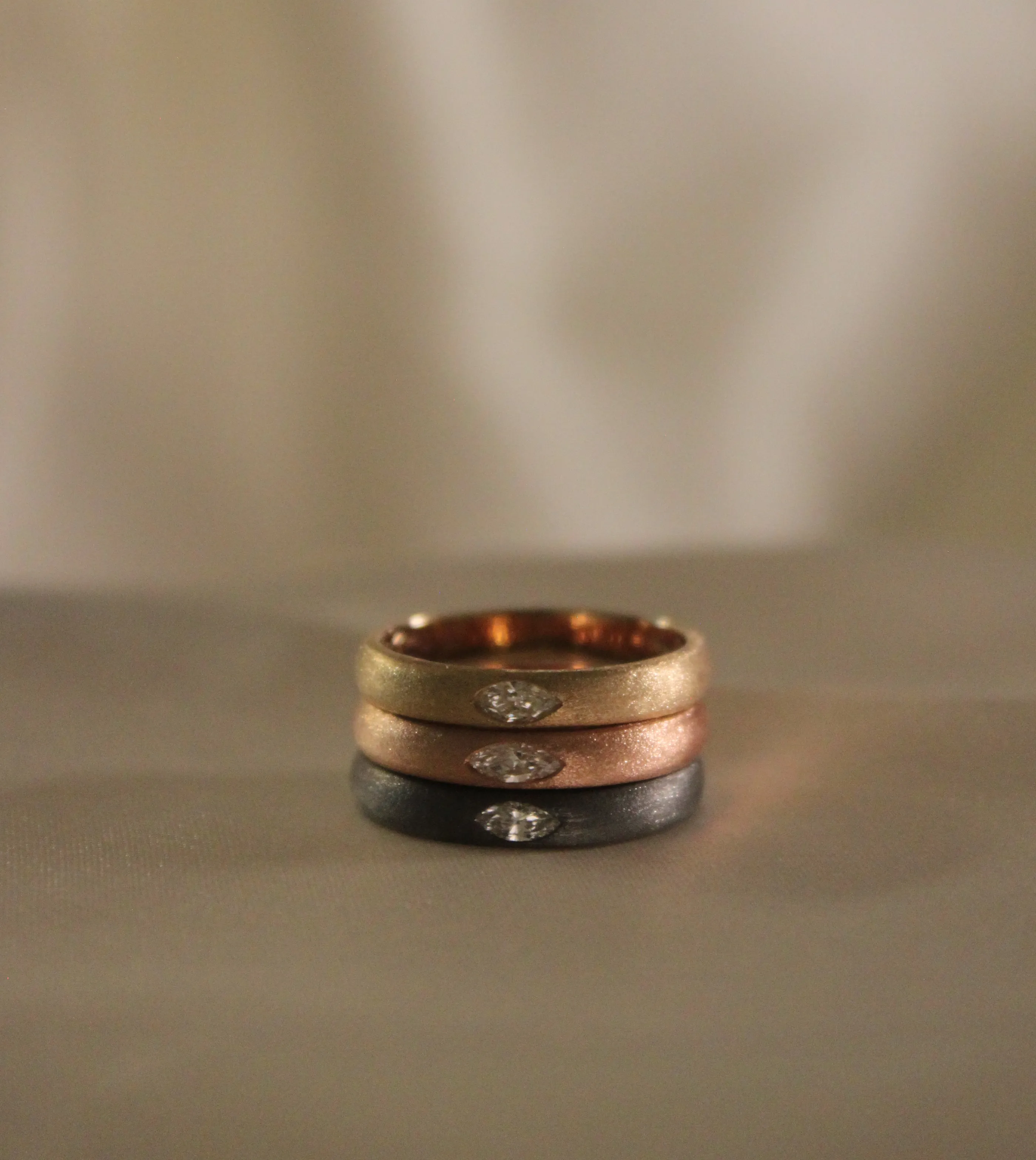 Diamond Marquise Flush Band