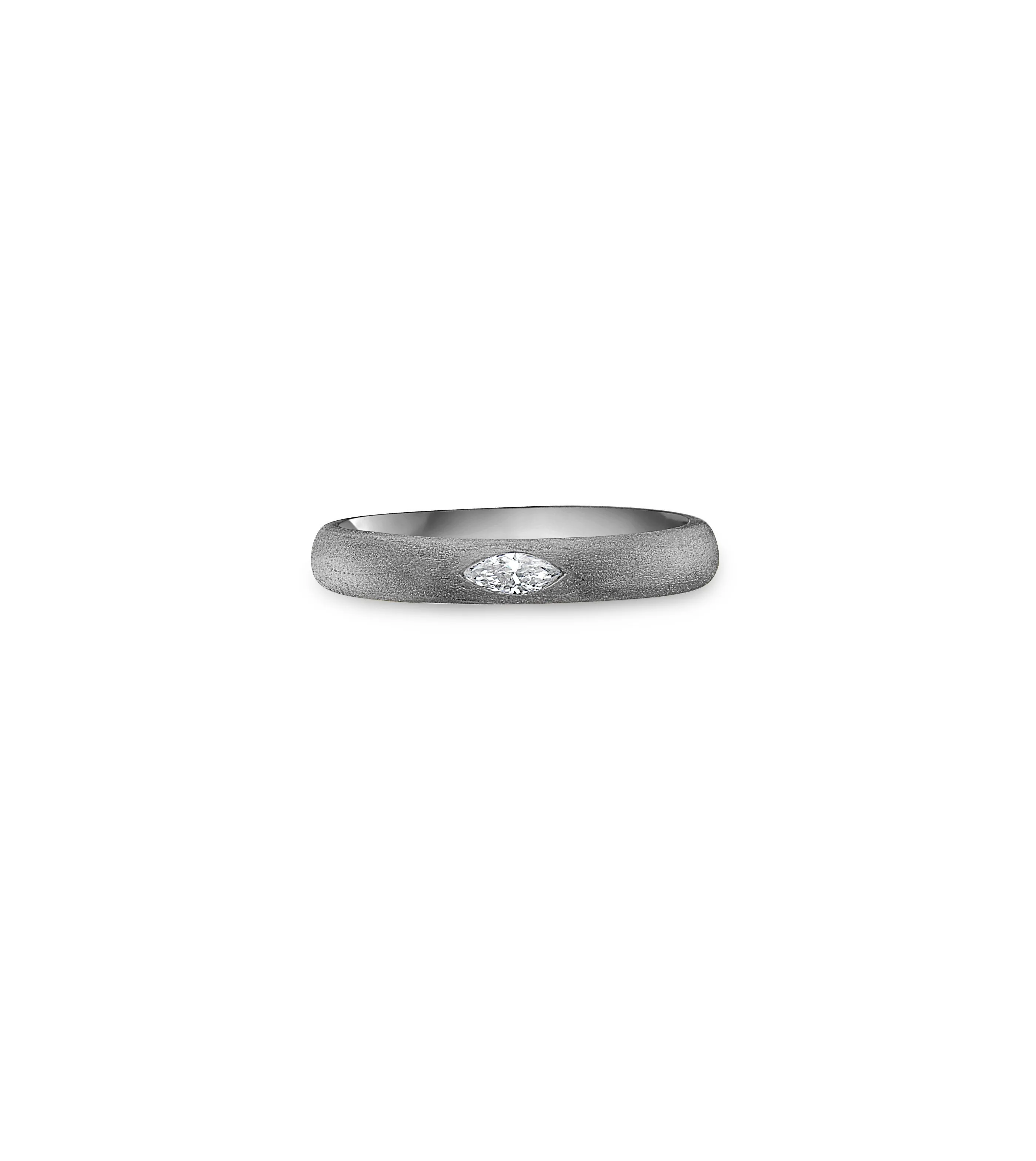 Diamond Marquise Flush Band