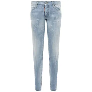 Dsquared² Light Blue Cotton Jeans & Pant