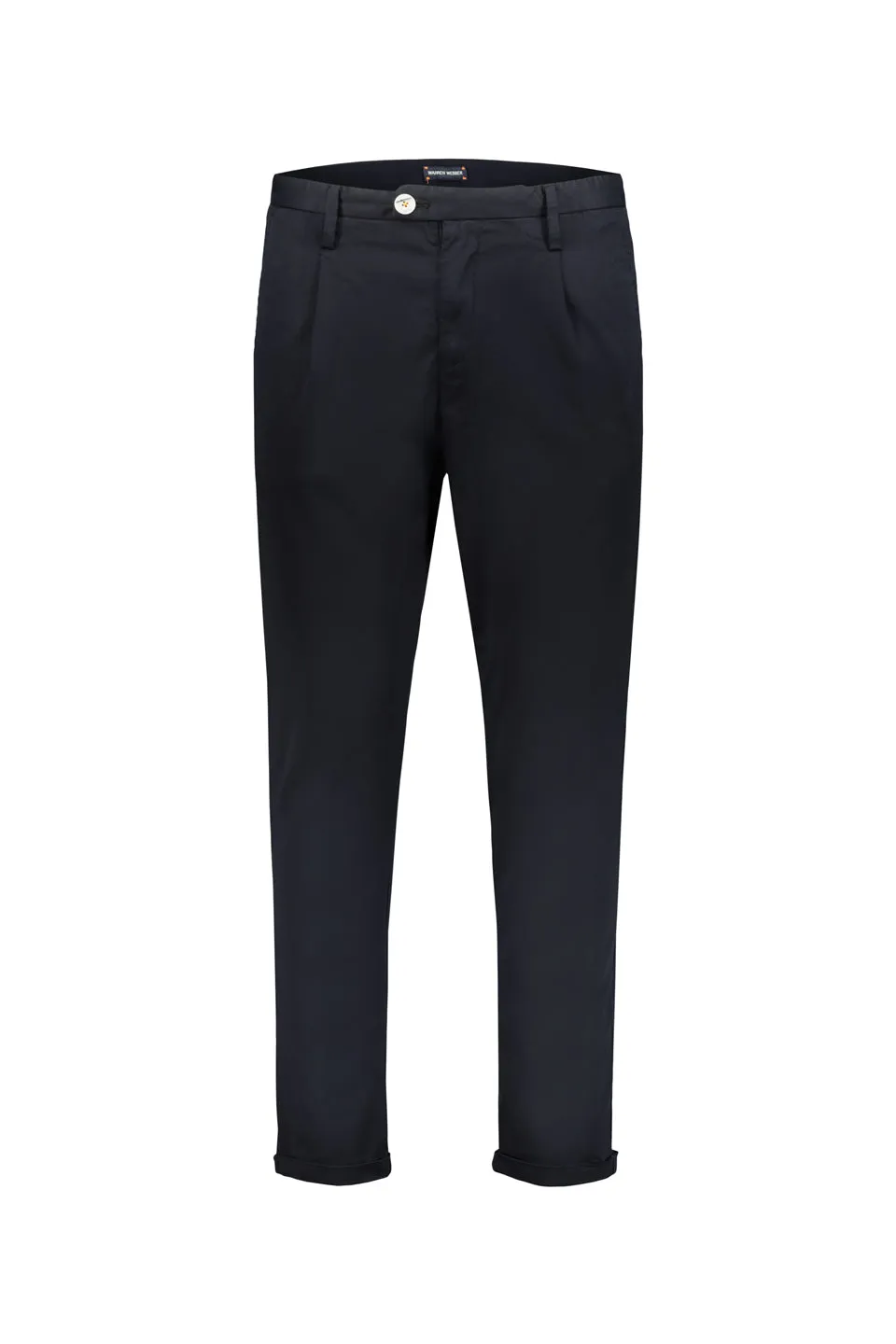 Easy Front Pleat Trousers In Black