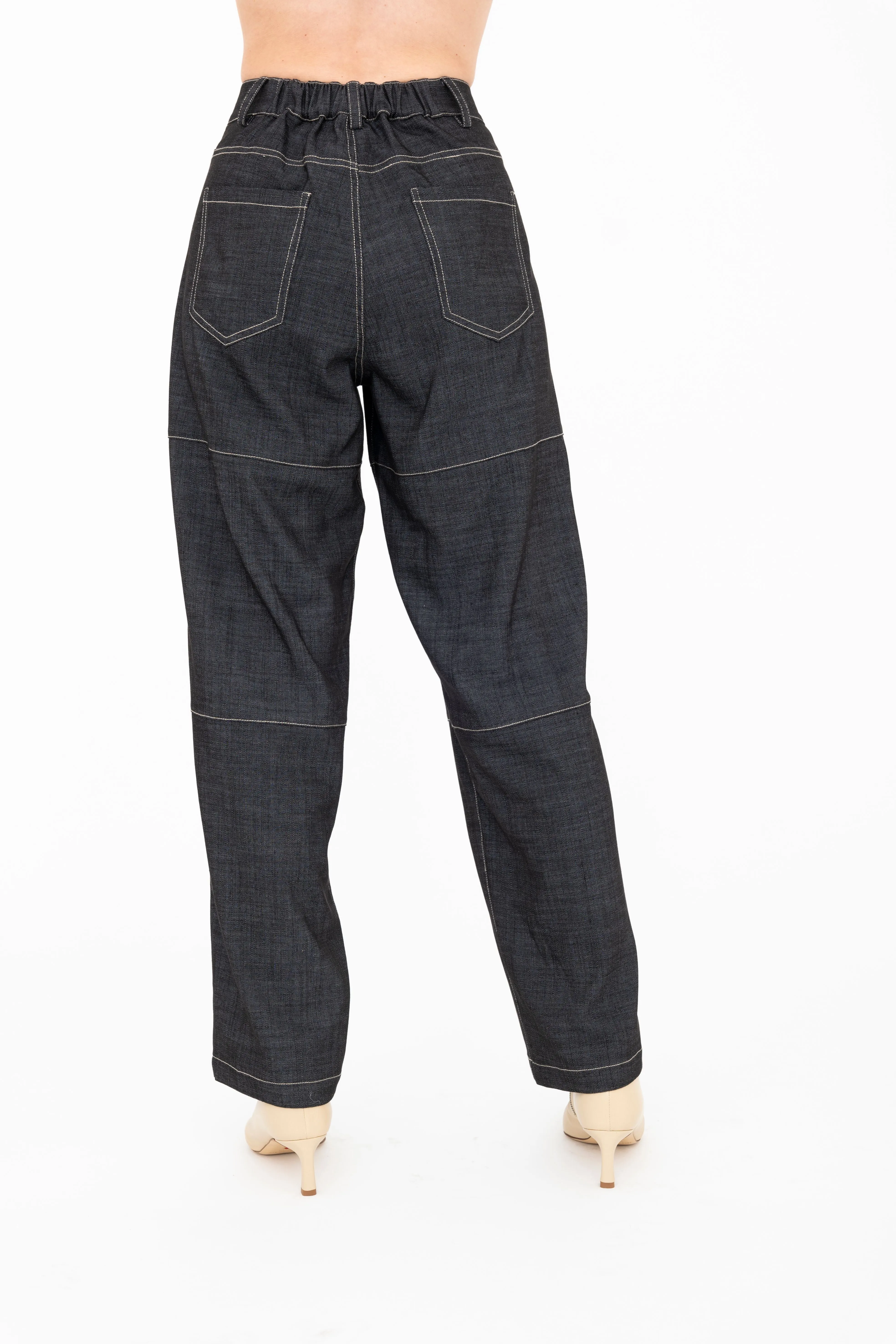 Eco Slub Denim Barrel Pant - BERKELEY