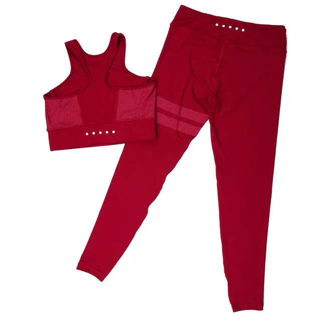 Fashion sexy Women's Yoga Sports Bra And Leggings Colorful Yoga Wear
