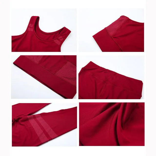 Fashion sexy Women's Yoga Sports Bra And Leggings Colorful Yoga Wear