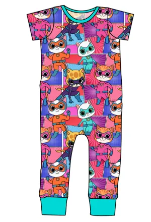 Fearless Felines Emmett Pants And Shorts T-Shirt Romper