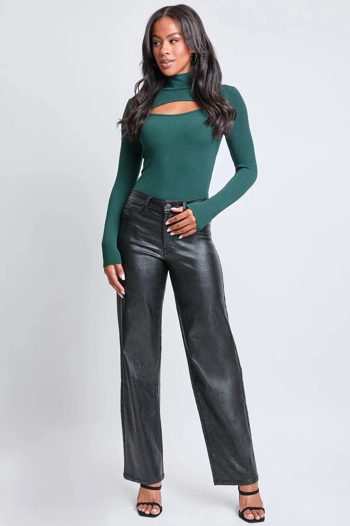 FINAL SALE: Metallic Straight Leg