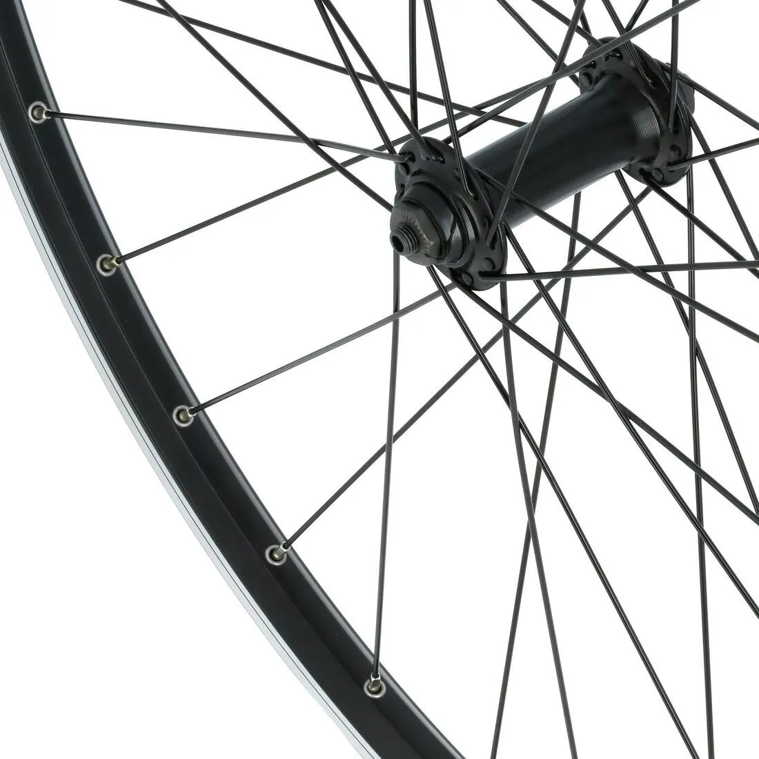 Front Wheel 28" Double Wall Rim V-Brake Quick Release Hybrid Bike - Black