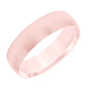 Goldman Men's 6MM Wedding Band in 14K Rose Gold