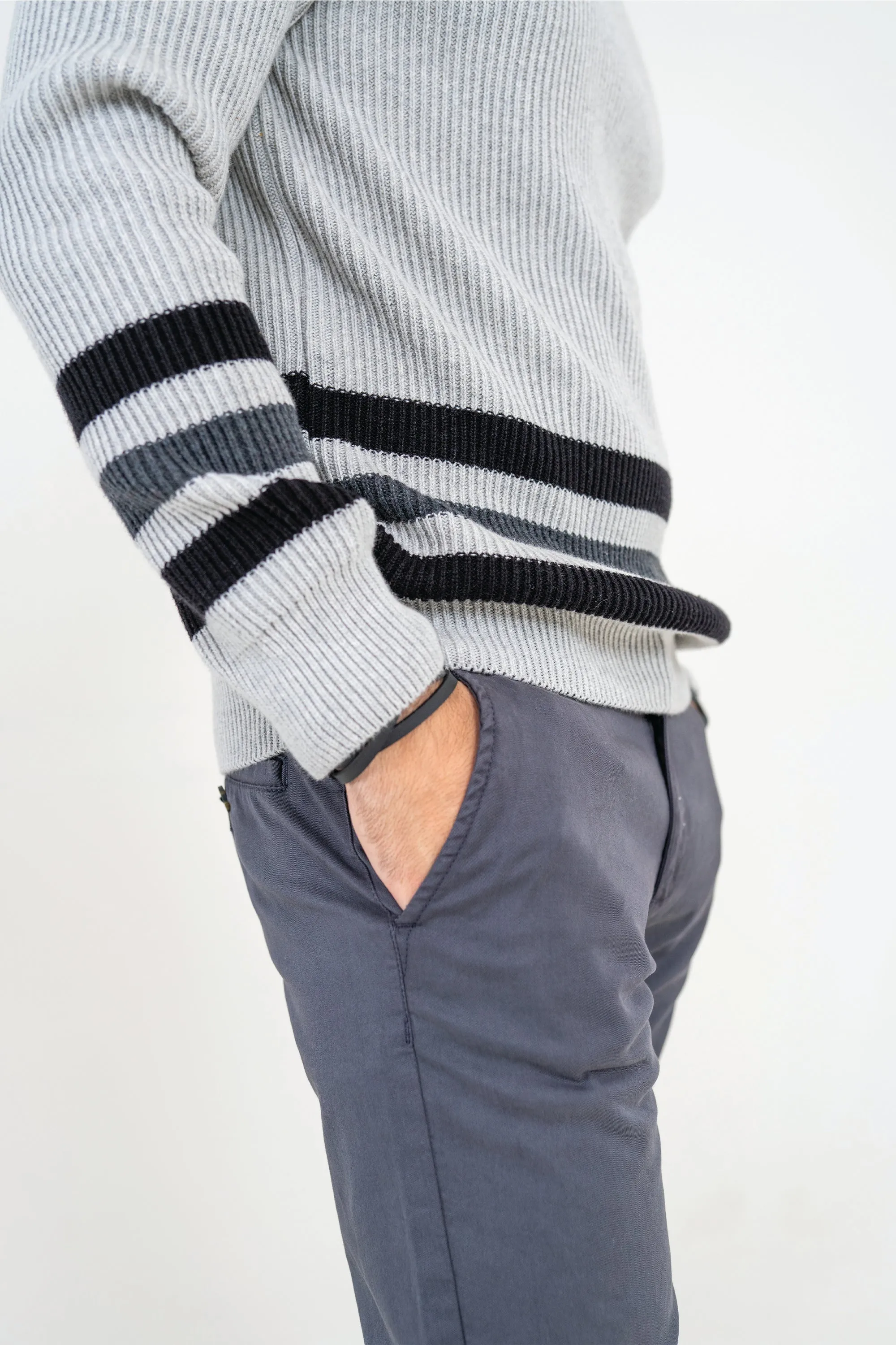 Gray Cropped Fit Pants