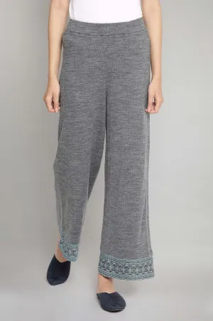 Grey Casual Palazzo Pants