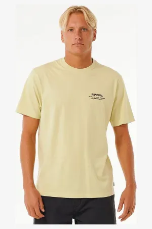 HERITAGE DING REPAIRS TEE - VINTAGE YELLOW