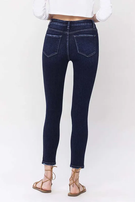 High Rise Dark Wash Skinny Jeans