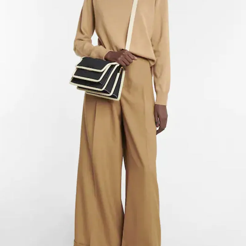 High Waist Casual Pants with Wide Legs