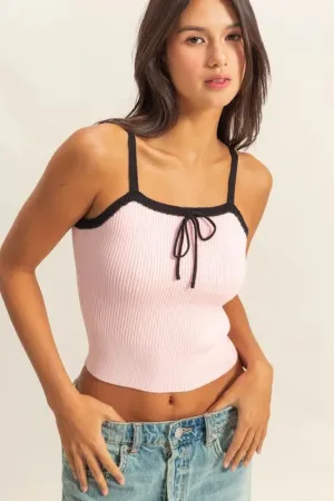 HYFVE Square Neck Ribbed Knit Cami