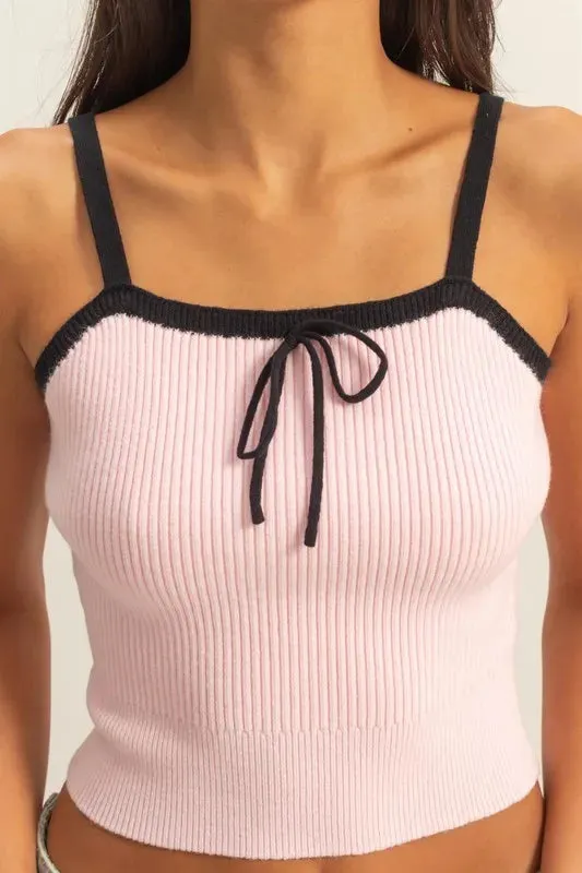 HYFVE Square Neck Ribbed Knit Cami