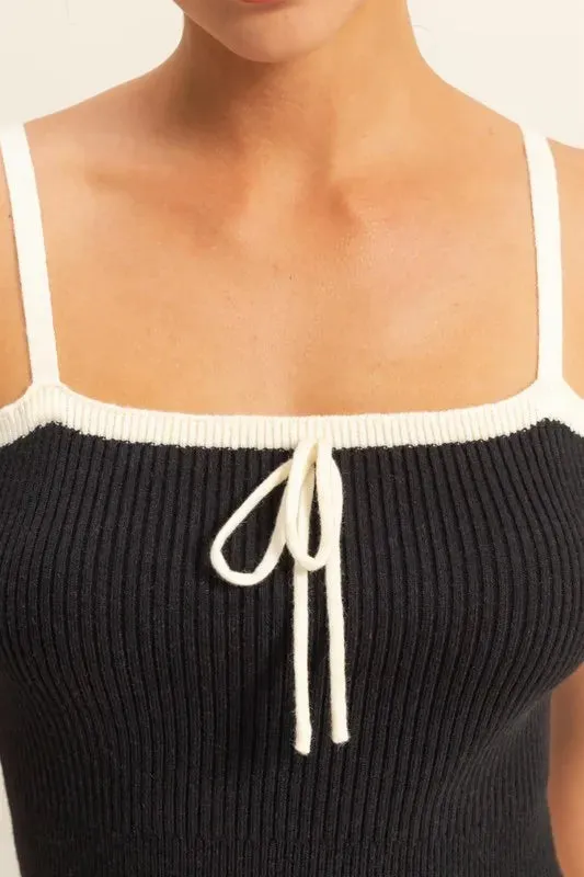 HYFVE Square Neck Ribbed Knit Cami