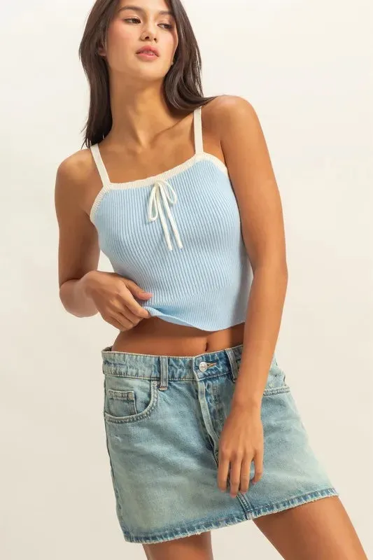 HYFVE Square Neck Ribbed Knit Cami