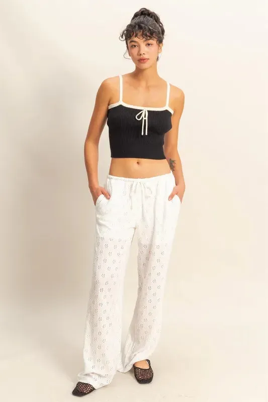 HYFVE Square Neck Ribbed Knit Cami