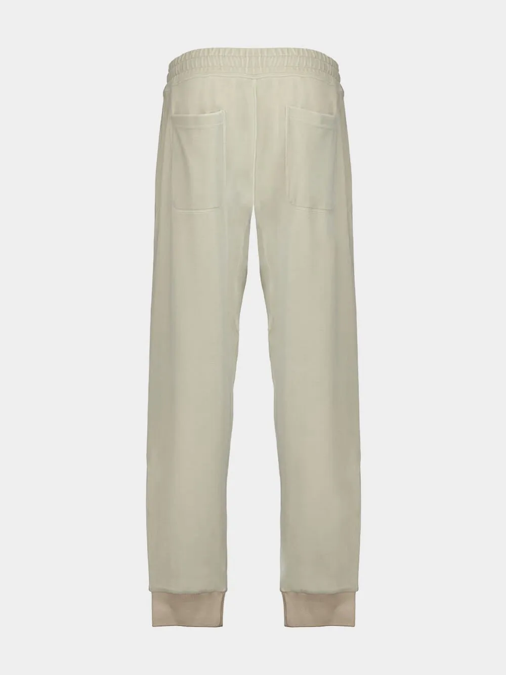 Ice Grey Velvet Track Pants