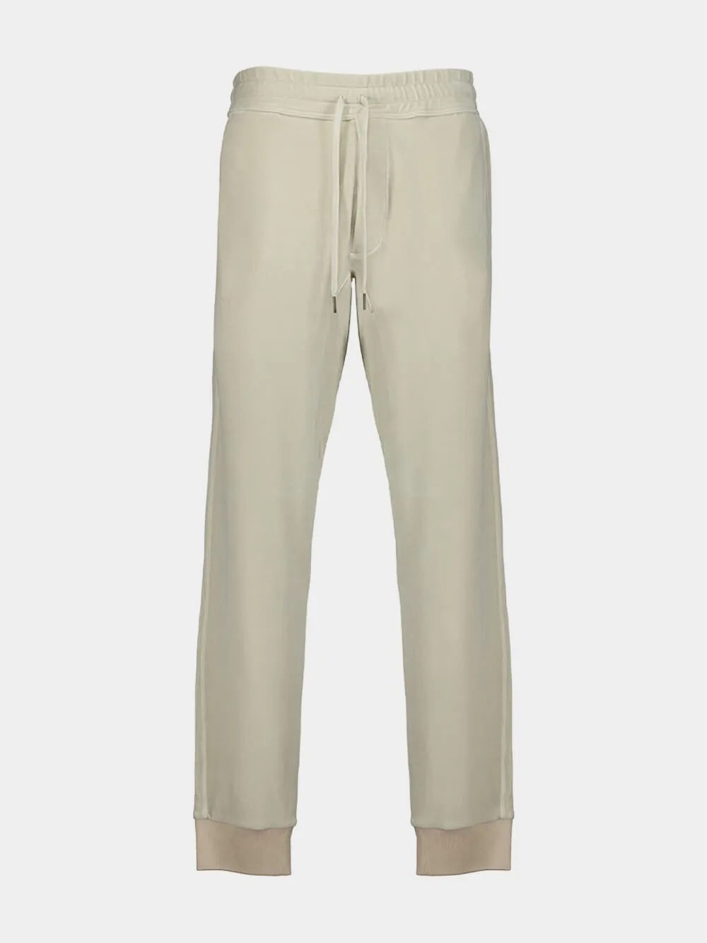 Ice Grey Velvet Track Pants