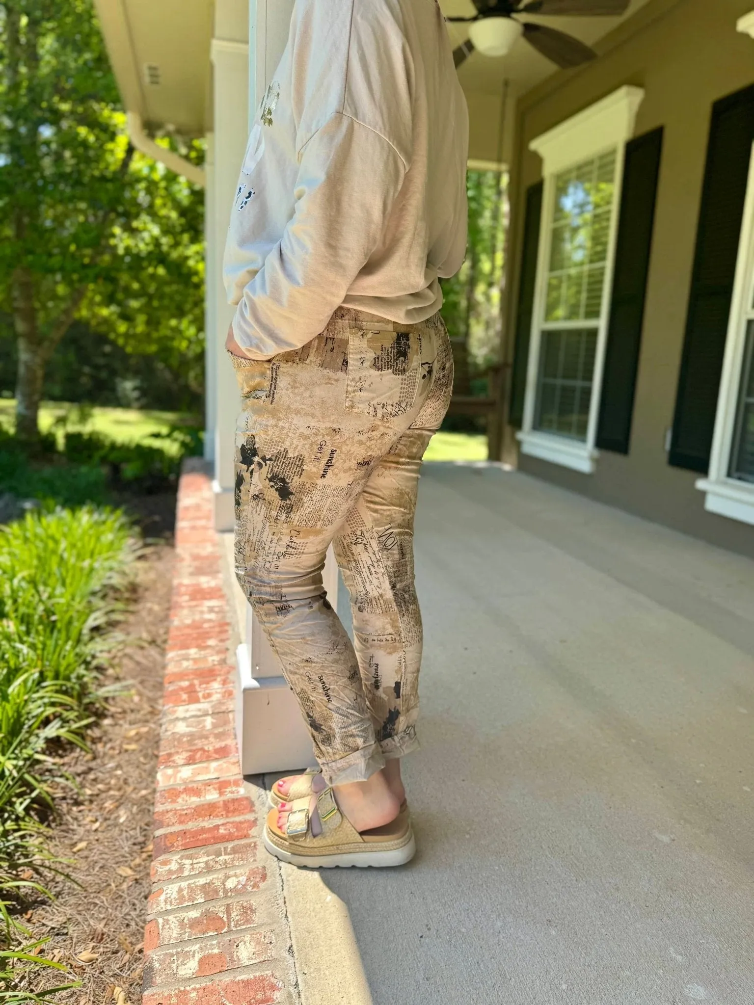 Italian Newspaper Pants