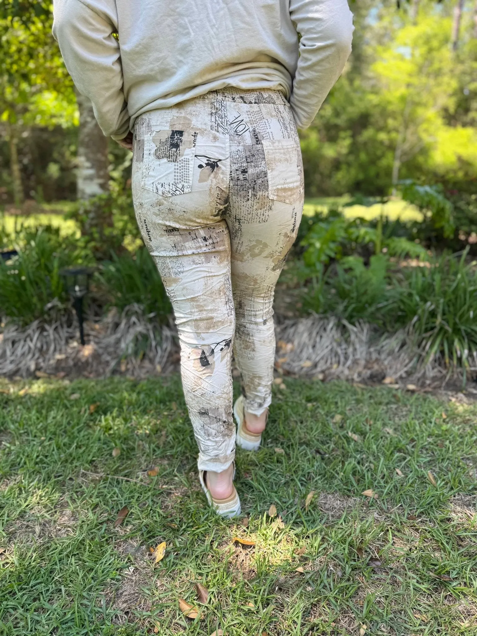 Italian Newspaper Pants
