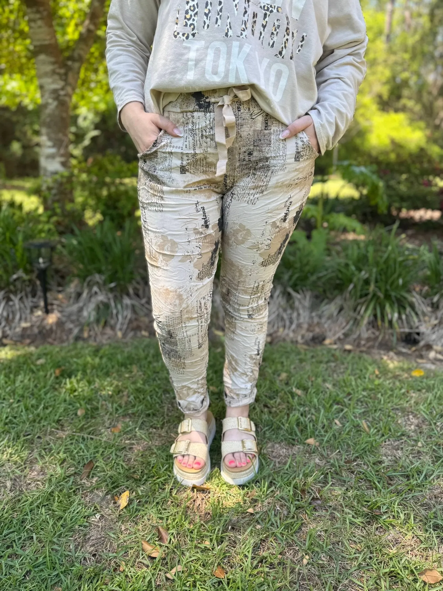 Italian Newspaper Pants