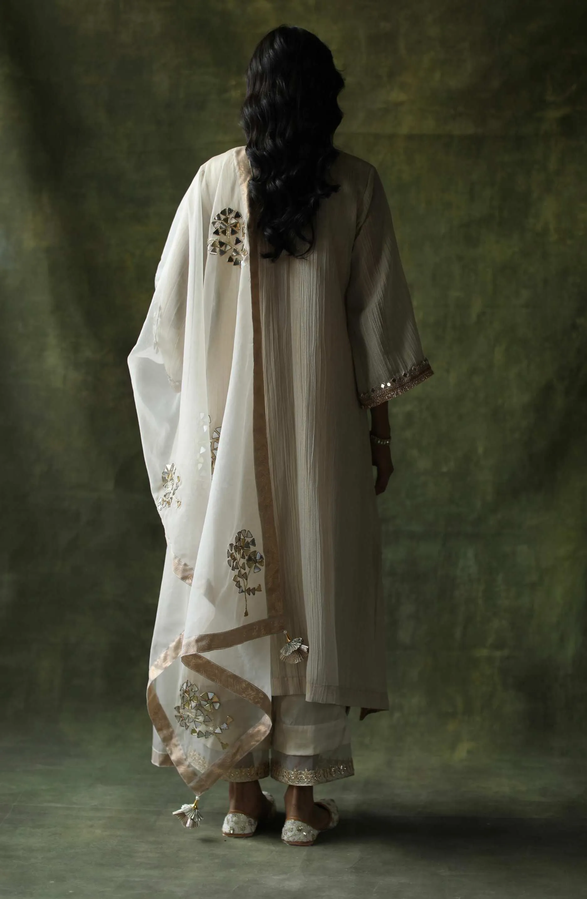 Ivory Bahaar A-line Cut Kurta Set