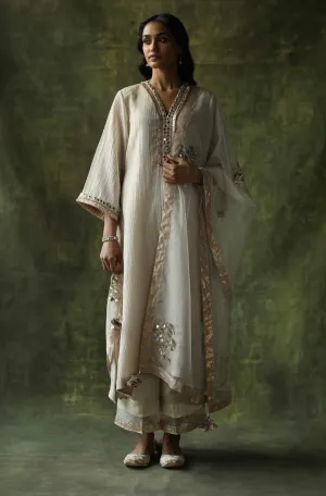 Ivory Bahaar A-line Cut Kurta Set