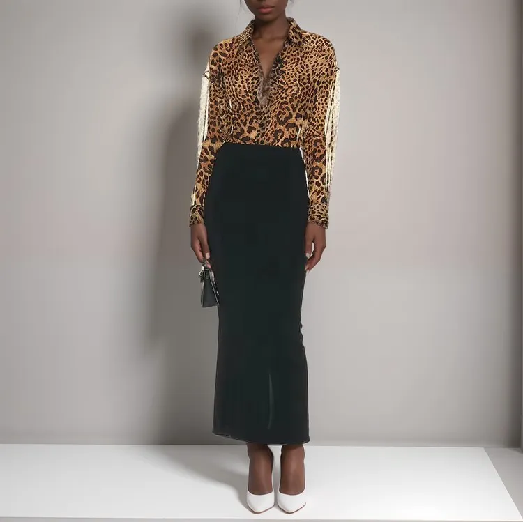 JAMILA LEOPARD PRINT BLOUSE