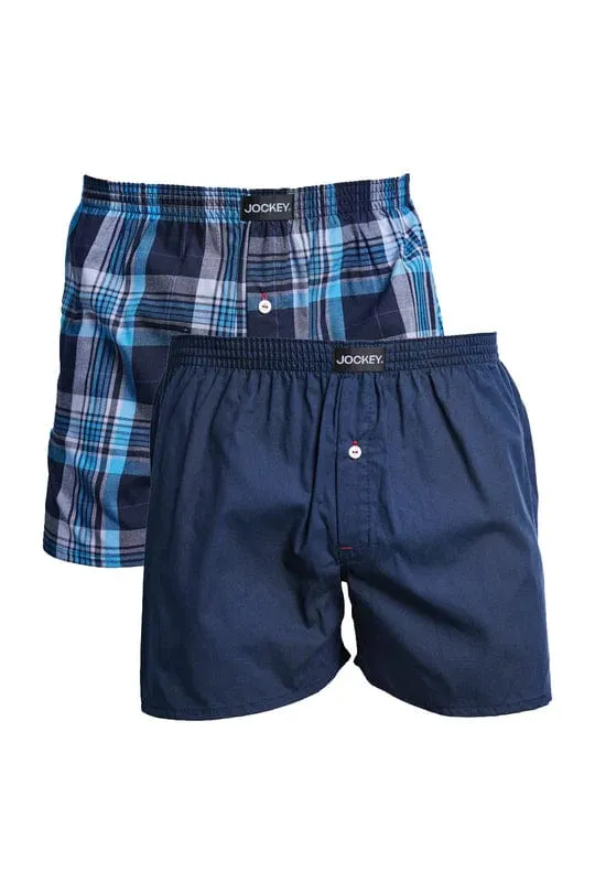 Jockey Classic 2 Pack Woven Boxer